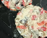 Foto del paso 7 de la receta: 🫓Tortitas de berenjenas 🍆y pimientos en conserva🥫