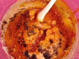 Moi moi with offals sauce