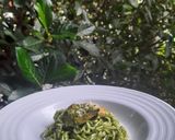 Foto langkah ke 4 dari resep Spinach Shrimp Creamy Pasta.