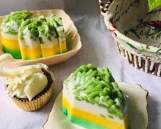 Puding Labu Tiga lapis(cendol/dawet, labu,pandan) - Step 7