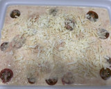Foto del paso 2 de la receta: Clafoutis salado o frittata de salmón y cherrys