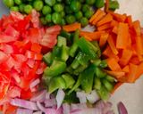 A picture of step 1 of Soya chunks pulao.