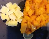 A picture of step 7 of Homemade Mango Pineapple Ice Cream.