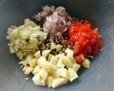 A picture of step 2 of Mixed Sprouts Chaat.