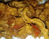 Foto langkah ke 5 dari resep Krengseng kecap usus ayam tempe.