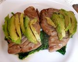 A picture of step 7 of My Grilled Citrus Tuna Steaks with Avocado & Spinach 😘.