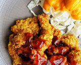 Foto langkah ke 6 dari resep Tori Karaage with Teriyaki Glaze.