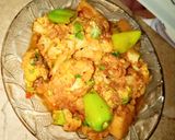 A picture of step 8 of Aloo Gobhi 😋😋😋.