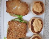 A picture of step 4 of My lovely Cod in batter burger bun with tangy seafood sauce 😘.