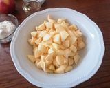 A picture of step 1 of Creamy Apple Cake with Milk and Yogurt.
