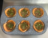 A picture of step 5 of Baked Salami Cupcakes.