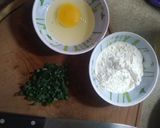 A picture of step 2 of Scallion Rice Fritters (Torrejas de Arroz).