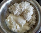 A picture of step 1 of Curd Rice Thyir Sadam.