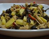 Foto langkah ke 7 dari resep Oseng Jagung Muda Ayam Suwir.