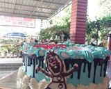 Foto langkah ke 6 dari resep Base Cake Coklat Jumbo.
