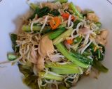 Foto langkah ke 5 dari resep Tumis sawi tauge simple.
