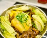 Hình bước làm 7 của món Gà Hấp Nấm (One Pot)