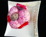 A picture of step 4 of Dragon fruit ice- cream.