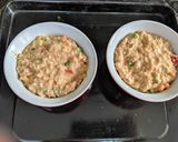 A picture of step 5 of Oats pizza muffins.