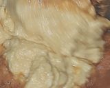 A picture of step 3 of Moong Dal Halwa.