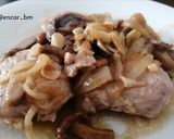 Foto del paso 7 de la receta: Solomillo de cerdo con setas y cebolla al brandy