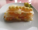 Foto del paso 9 de la receta Lasaña de gelatina de lima con macedonia de frutas