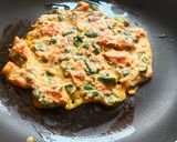 A picture of step 3 of Oats methi chila.