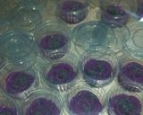 Foto langkah ke 9 dari resep Puding Mawar Taro Leci.