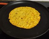 A picture of step 2 of Masala Papad.