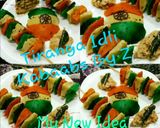 A picture of step 4 of Tiranga Idli Kababs.