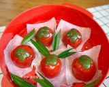 Hình bước làm 9 của món Bánh Nếp Gấc Hình Quả Hồng