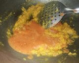 A picture of step 2 of Kashmiri paneer.