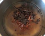 A picture of step 3 of Chocolate Halwa/Sheera.