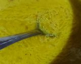 Foto langkah ke 5 dari resep Bubur Ayam Kuah Kuning.