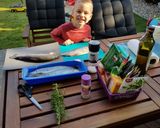 Grillezett pisztráng héjában sült krumplival recept fázis 1 fotója