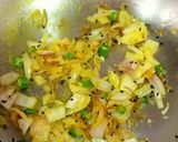 A picture of step 2 of Aloo Potoler Khosar(peels) chorchori.