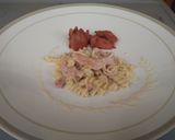 Foto langkah ke 4 dari resep Macaroni Fussilli with creamy sauc(e)age!!.