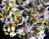 A picture of step 5 of Bitter Gourd fry.