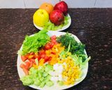 A picture of step 1 of Exotic Salad.