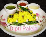 A picture of step 7 of Gujarati Khatta Dhokla.