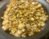 A picture of step 1 of Lentil, cereal, chickpeas mixed patties.