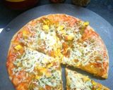 देसी वेज चीज़ पिज़्ज़ा (Desi veg cheese pizza recipe in Hindi) रेसिपी चरण 5 फोटो