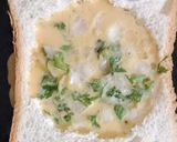A picture of step 3 of Gram flour bread sandwich.