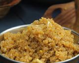 A picture of step 4 of -meetha dalia.