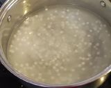 A picture of step 1 of Caramel sago dessert | Sago caramel pudding.