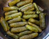 A picture of step 4 of Stuffed Grape Leaves (Dolmadakia).