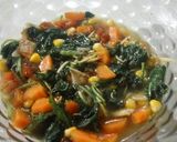 Foto langkah ke 4 dari resep 3. Tumis Bayam Warna-Warni Cah Teri #alaChefMimit 😋.