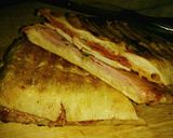 A picture of step 7 of Tex's Ham, Turkey, Swiss, and Chorizo Panini 🐷🦃🧀🍞.