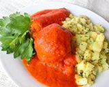 Töltött paprika recept fázis 14 fotója