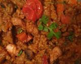 Foto del paso 4 de la receta: Arroz con pollo, verduras y champiñones